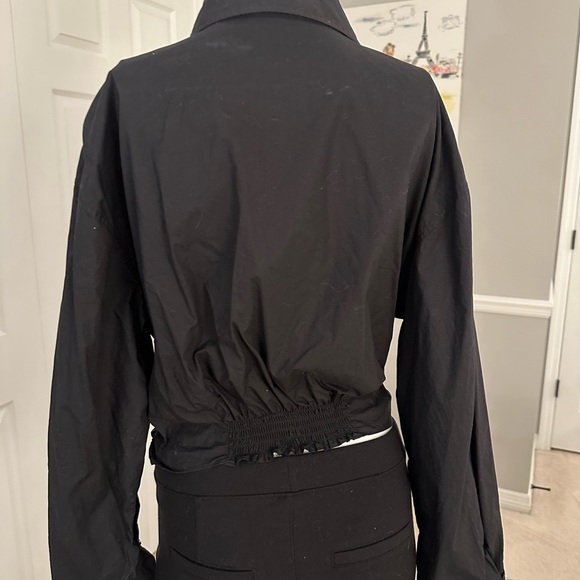 Gianni bini- size M Black crop top with elastic waist - Picture 4 of 9